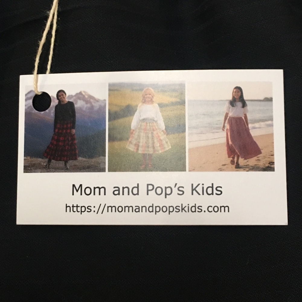 Skirt 100% Wool Girls 4/5 Midi Black Ruffle Tiered Preppy Mom and Pop's Kids - Picture 3 of 7